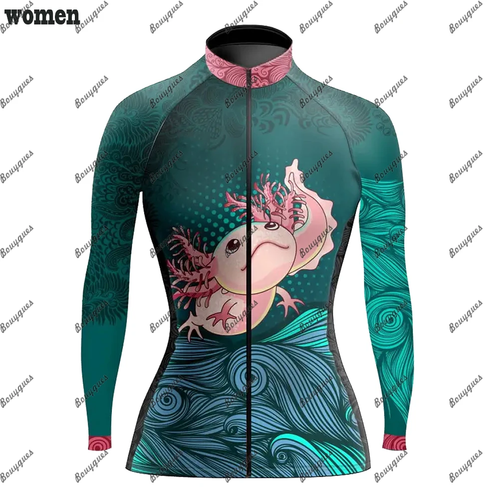Women's Cycling Jersey MTB Jersey Bicycle Team Cycling Shirt  Long Sleeve Bike Wear Summer Winter Premium Cycle Clothes 6