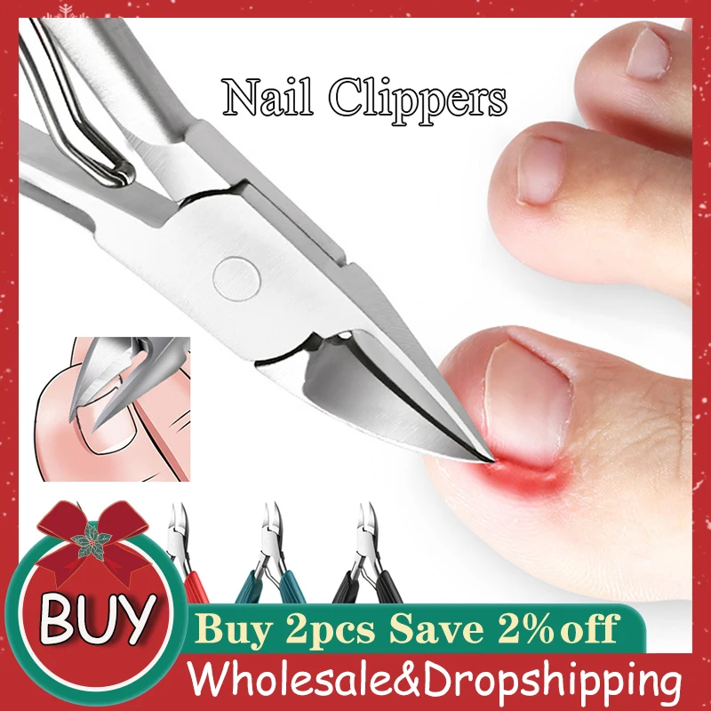 Stainless Steel Toenail Nail Clippers Dead Skin Remover Ingrown Manicure Cutter Paronychia Correction Professional Pedicure Tool