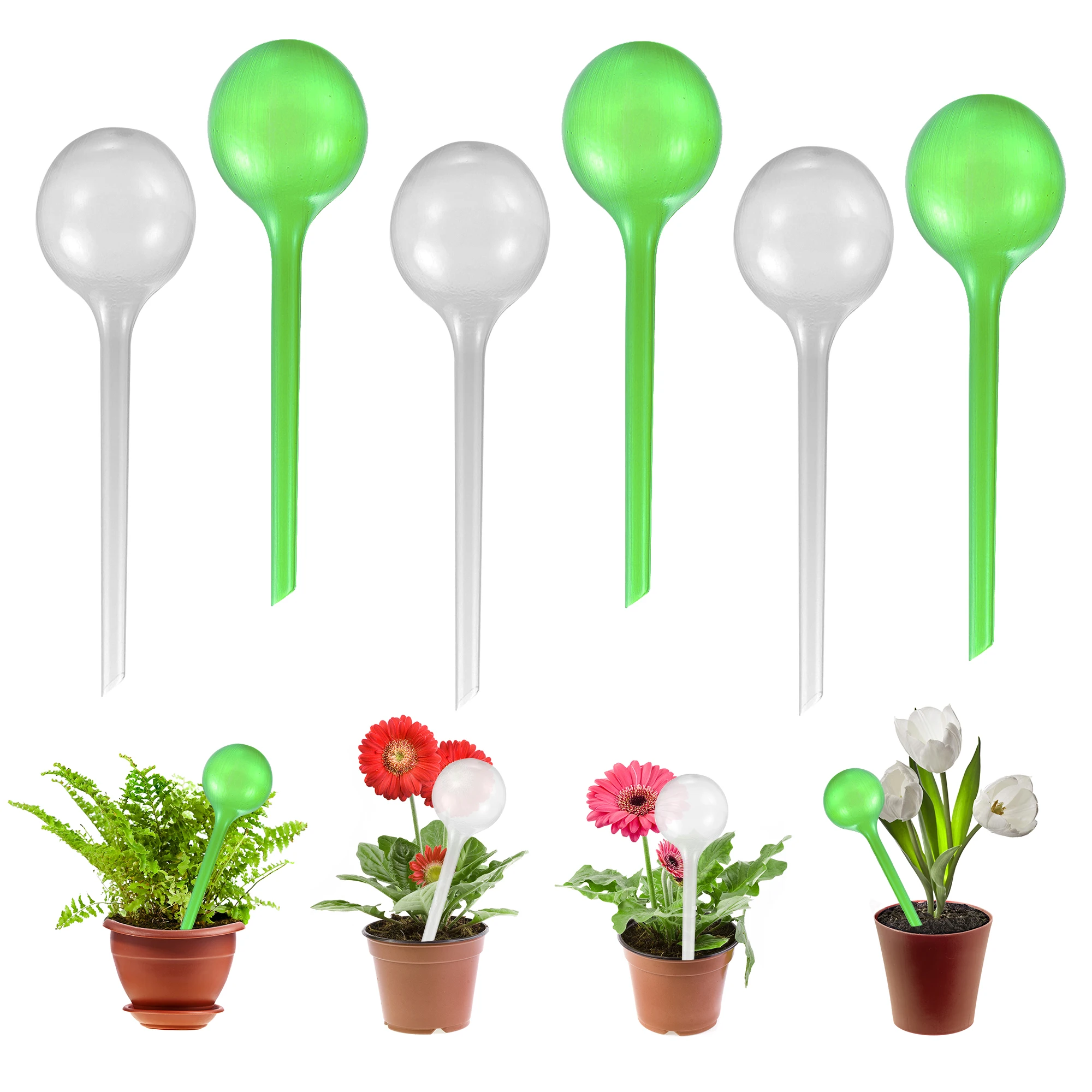 1/2/5pcs Automatic Plant Watering Bulbs Self Watering Plastic Balls