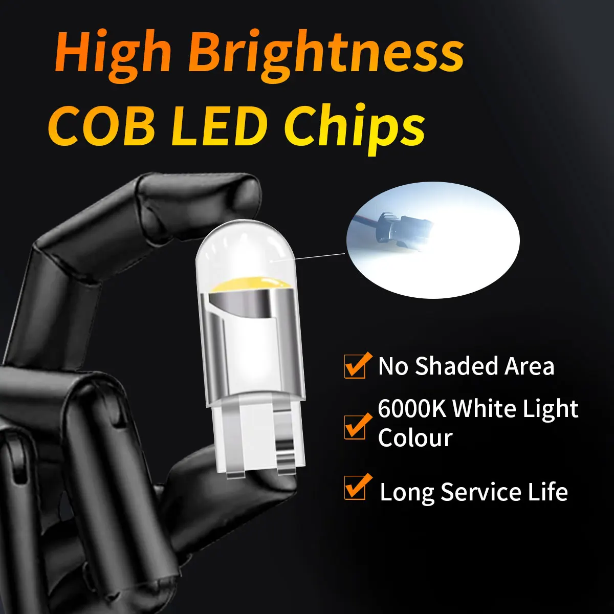 LED COB T10 W5W Light Image 4
