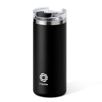 FEIJIAN-Gobelet à café en acier inoxydable, tasse thermos portable, tasse de voyage avec paille, 16 oz, 20oz 1
