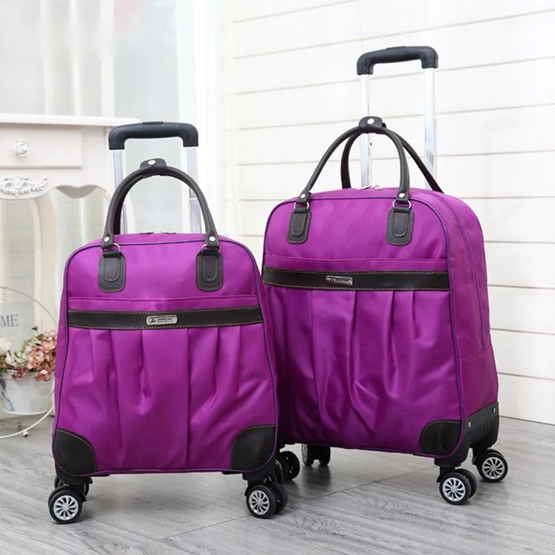 WomenTrolleyBagsFemaleTravelLuggageBagWithWheelDuffleCarryOn