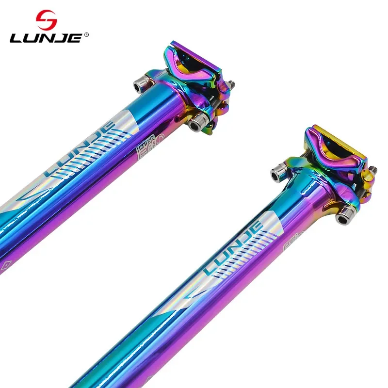 

Bicycle Seatpost Mountain Bike Seat Tube Colorful Aluminum Alloy Hollow Seat Post 27.2 30.9 31.6mm*400mm Seat Rod