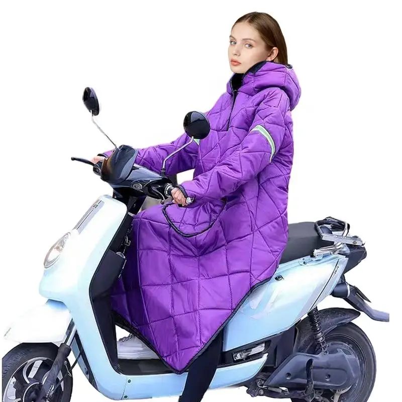 

Зимняя Обложка для ног скутера, ветрозащитная и теплая велосипедная майка со светоотражающими полосками, влагозащитное одеяло для скутера