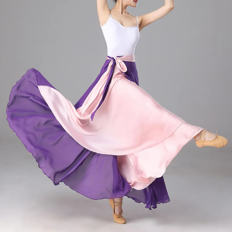 Jupe 720° En Mousseline Pour Danse Du Ventre – Double épaisseur, élastique à La Taille – Idéale Spectacle Ou Entraînement