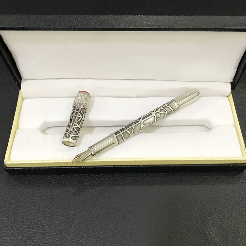 

Новинка 2022, металлические черные и красные ручки monte с рисунком паутины MB, шариковые ручки для письма, подарок, ручка для обуви