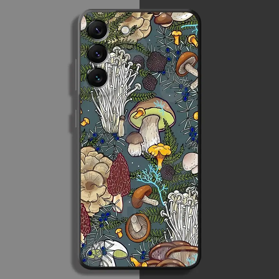Vintage Mushroom Phone Case - Retro-Style Cover with Fungi Design