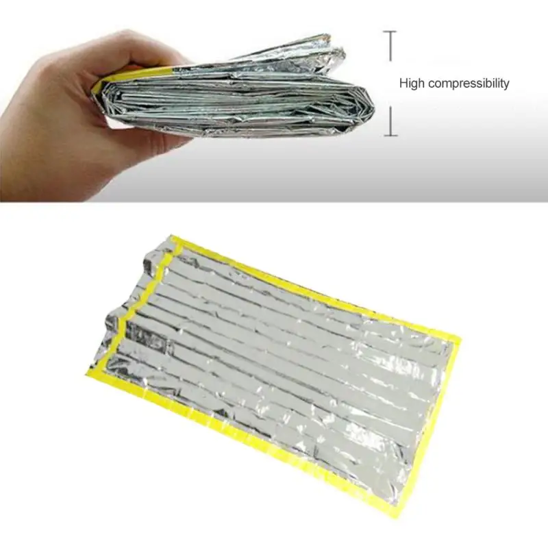 Emergent Blanket Thermal Outdoor Survive First Aid Kit Space Foil Camp Hike Mountaineer Bug Out Bag Heat Retain