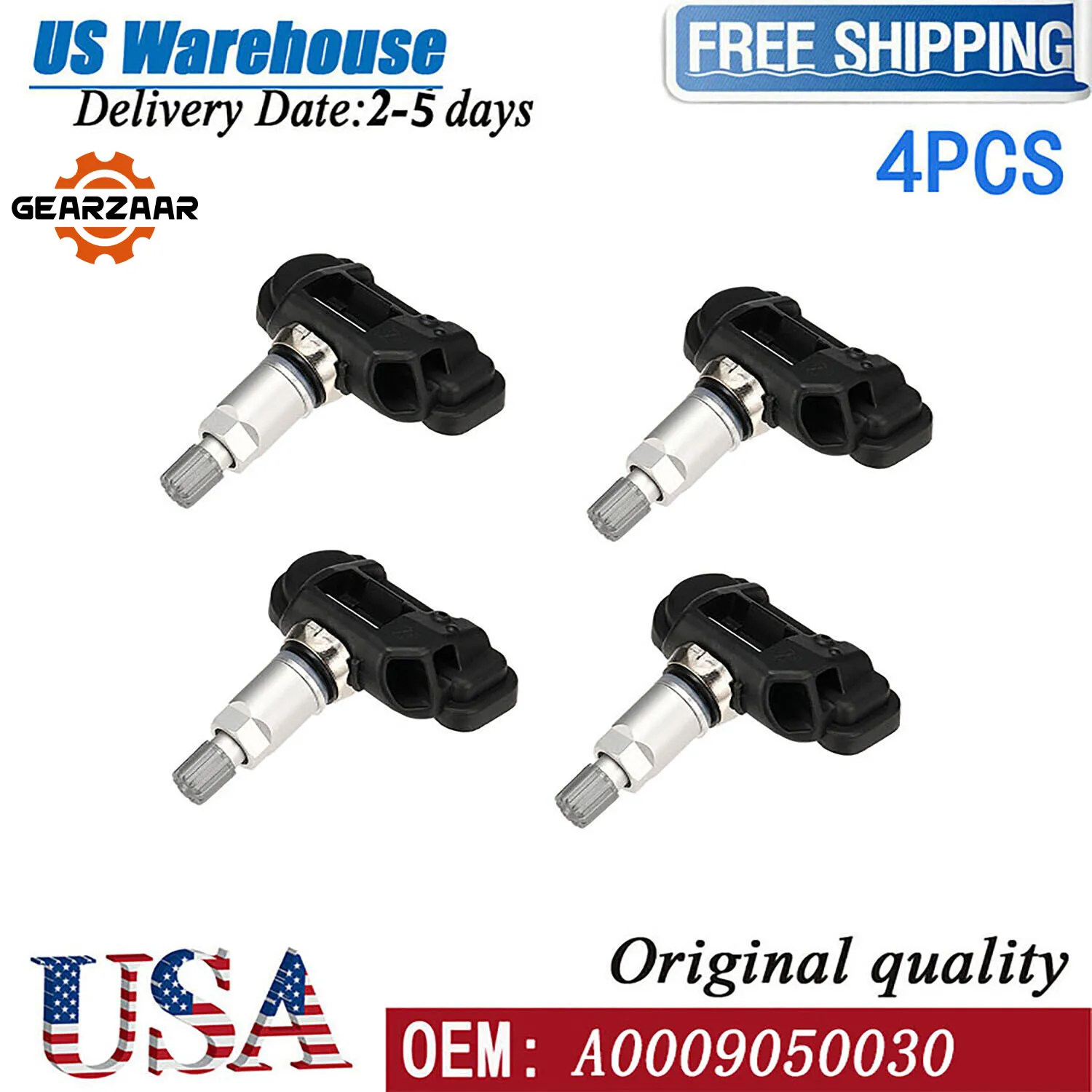 4PcsTirePressureMonitorSensorTPMS433MHZForMercedesABCE