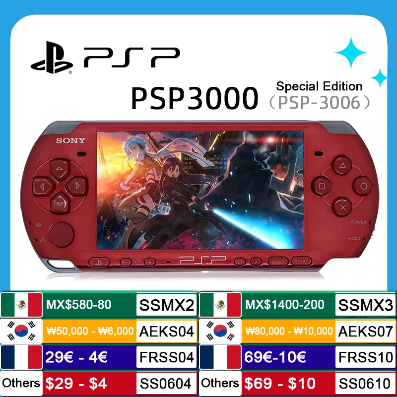 PlayStation PSP 3000 Handheld Game Console (PSP-3006) Original