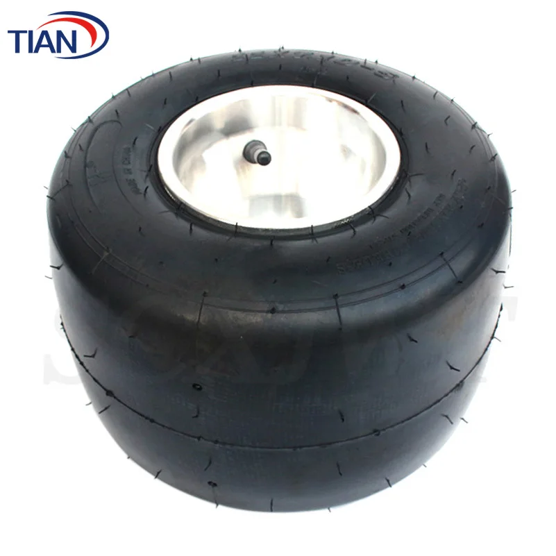 GO KART Wheel Front 10X4.50-5 Rear 11X7.10-5 Tubeless Tire Aluminum Alloy Rim Hub For KARTING ATV UTV Buggy