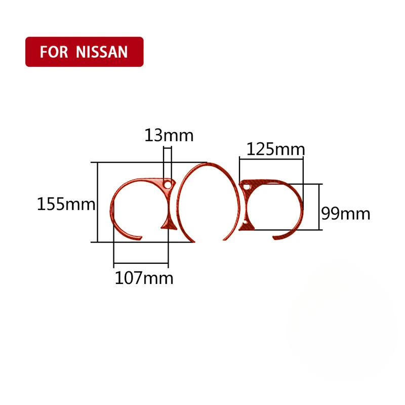 

For Nissan 370Z Z34 2009 2010 2011 2012 2013-2022 Carbon Fiber Sticker Car Dash Speed Panel Frame Cover Trim Car Accessories
