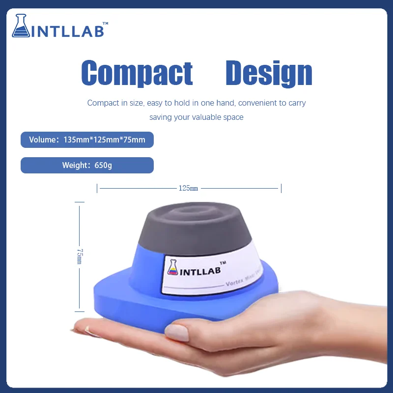 INTLLAB Lab Vortex Mixer 미니 조절 가능한 속도 잉크 셰이커 궤도 안료 병 흔들리는 교반기 샘플 믹서 2800rpm