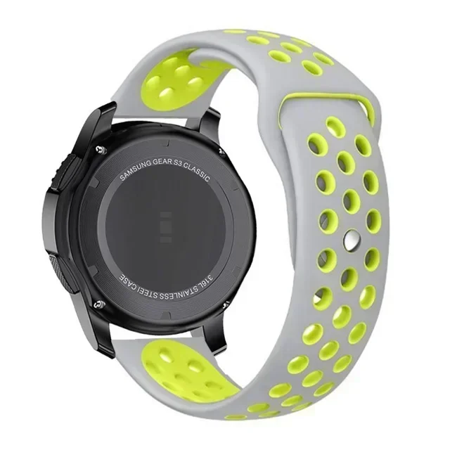 Breathable 22mm Silicone Sport Wristband