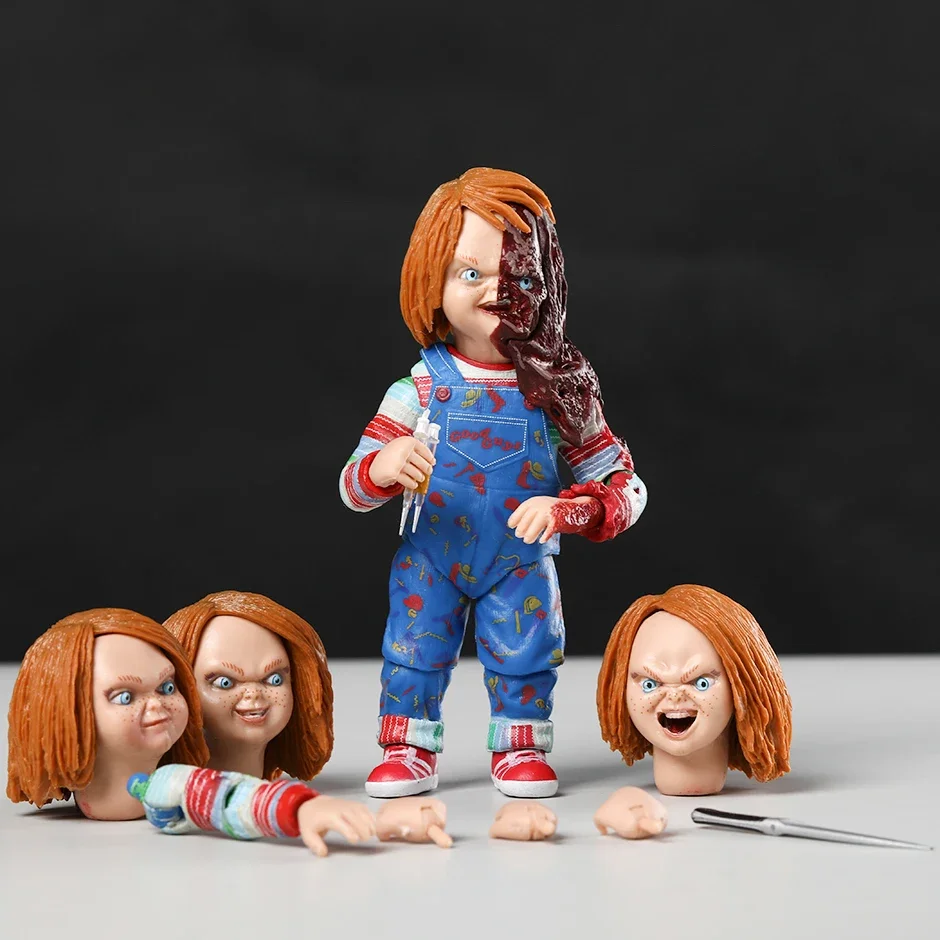 Neca Chucky Serie Tv Ultimate Chucky Action Figure Doll Pvc Desktop Toy Model Per Colletable