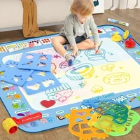 100x80CM Magic Water Drawing Mat Coloring Doodle With Reusable Magic Pens Montessori Painting Board Montessori Educational Toys 1