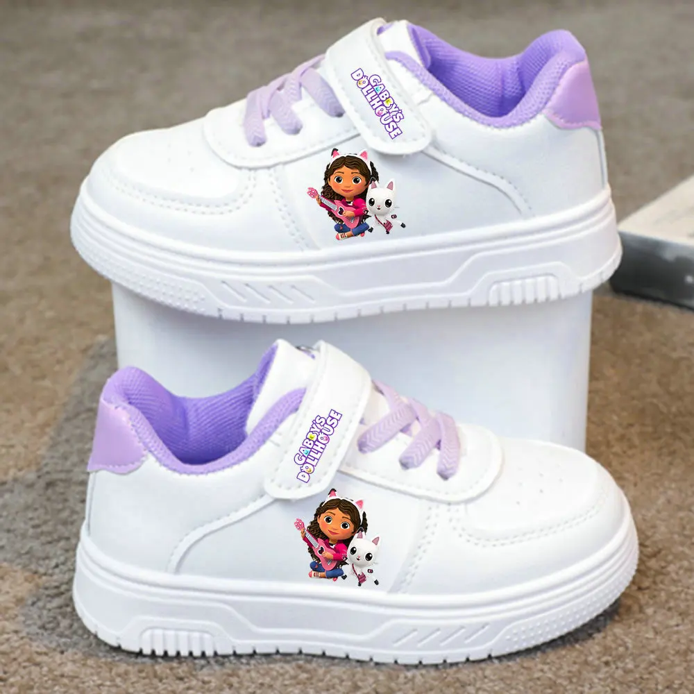 Baskets Enfant Gabby's Dollhouse Blanches et Violettes