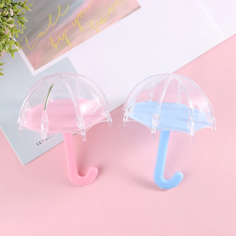 12Pcs Mini Umbrella Shape Candy Boxes Plastic Clear Sugar Box Baby Shower Gifts Decoration Kid Bithday Party Favors Box
