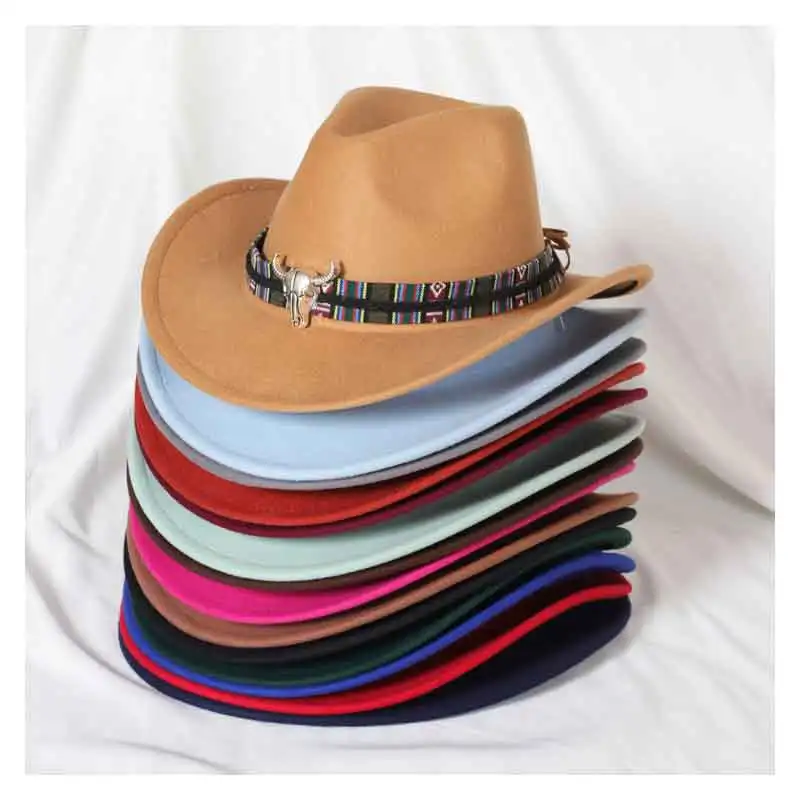 

Cowboy Hat fedora Hat For manTauren Accessories hat western Men Western Cowboy Hat For Gentleman Dad Sombrero Hombre Wide brim