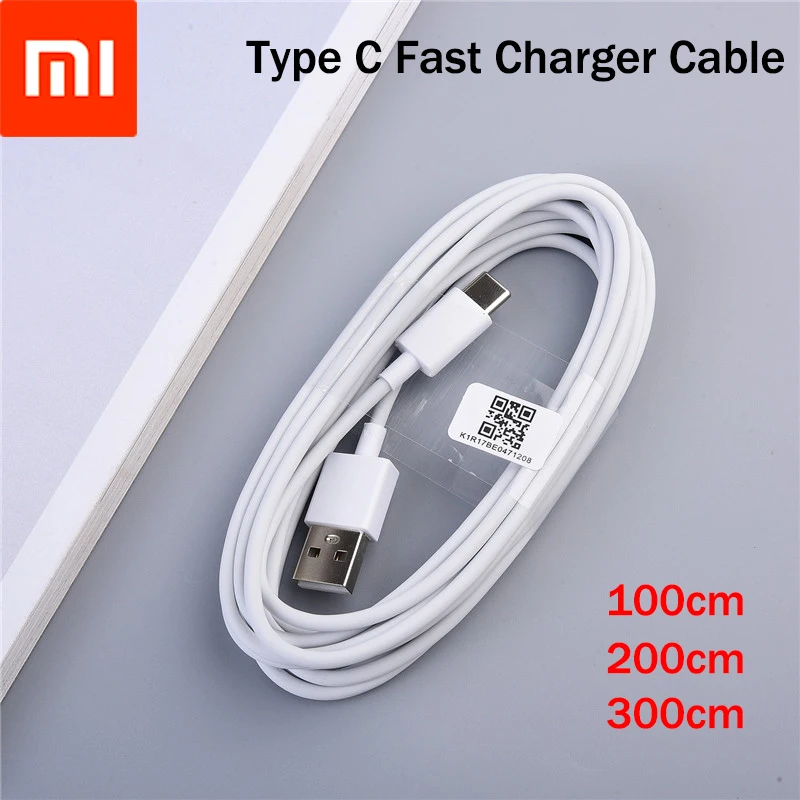 Original Xiaomi Mi Note 10 Lite USB Type C Cable 1/2/3M 3A Fast