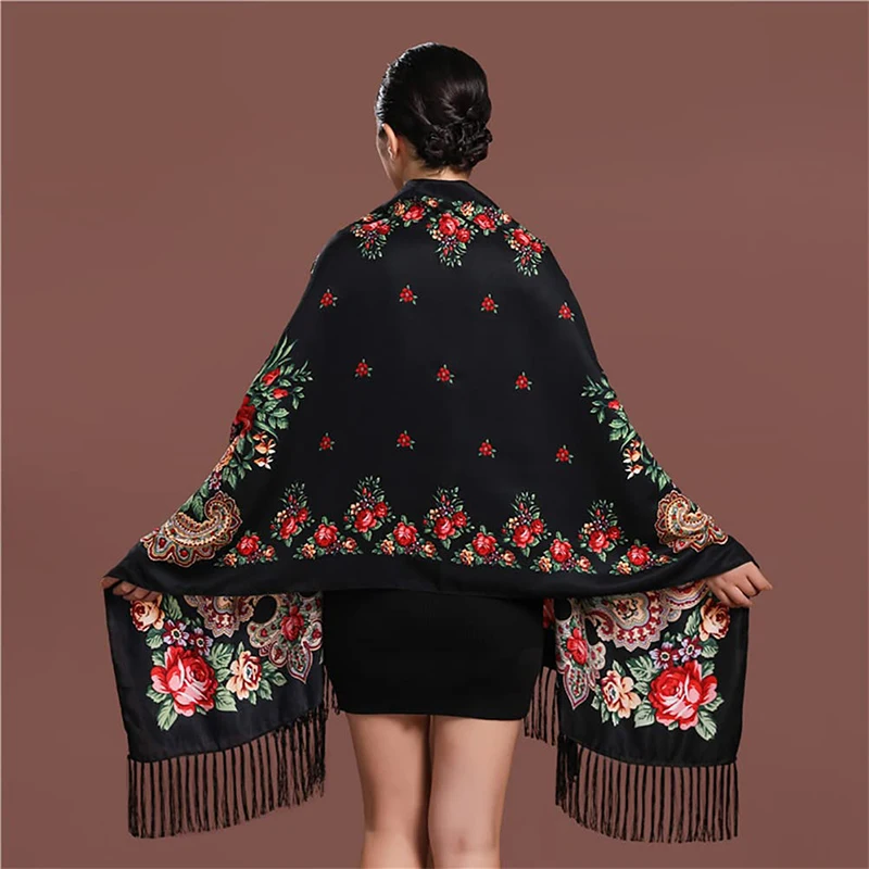 2024 druck Schals Weibliche Designer Frauen Winter Schal Pashmina Blume Bufandas Foulard Warme Hijab Wraps Reise Stolen – Detail 7