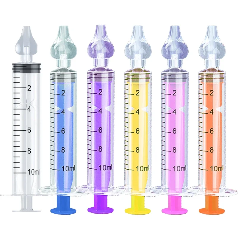 Nasal Aspirator Nasal Irrigator 10ML/20ML Reusable Baby Nose Cleaner Needle Tube Nasal Aspirator Baby Rhinitis Nasal Washer Syringe Irrigator for Children