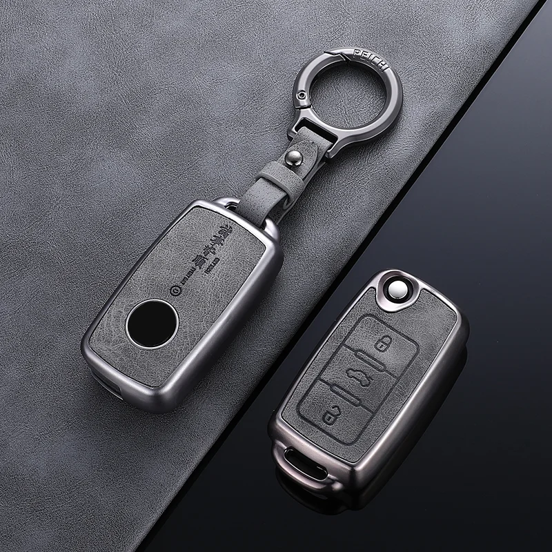 Portable Key Case For Volkswagen VW Polo Tiguan Beetle Caddy T5 Skoda Octavia Se