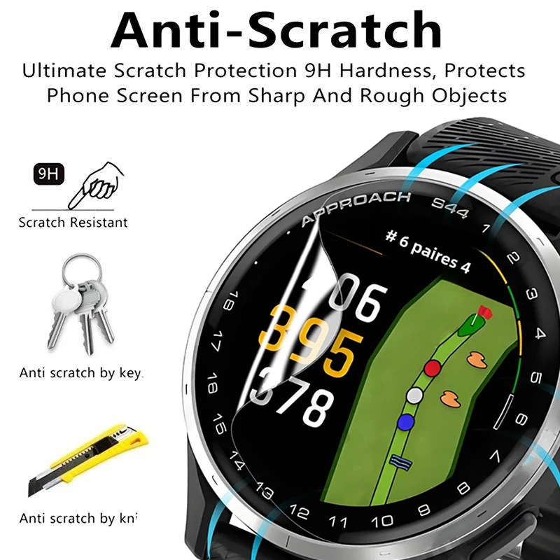 Premium Screen Protector: Ultra-Clear HD Soft TPU Hydrogel Film for Smartwatch Protection