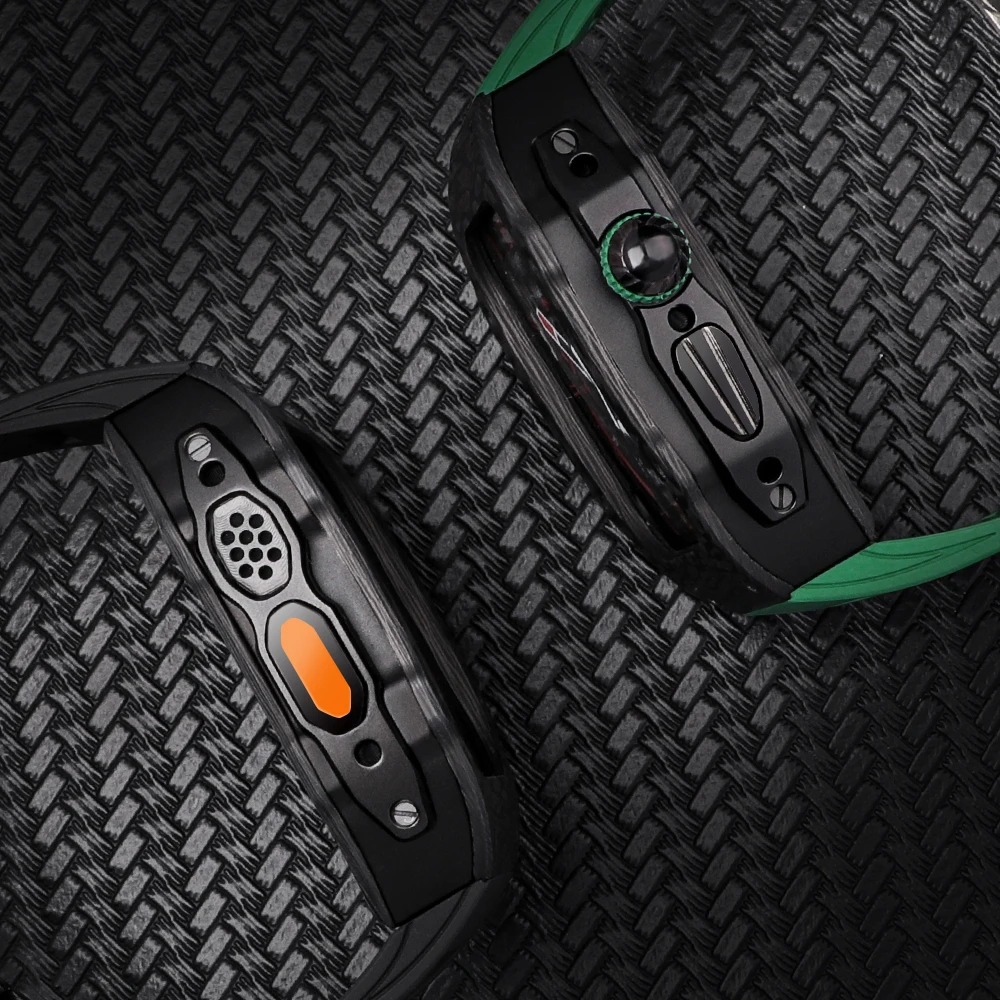 Luxury Carbon Fiber Case Modification Kit for Apple Watch