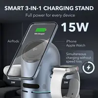 qi2 3 in 1 Magnetic Wireless Charger Desktop Bluetooth Speaker For iPhone 17~12 Apple Watch 11-2 Airpods Pro 3 Fast Charging - Image 2