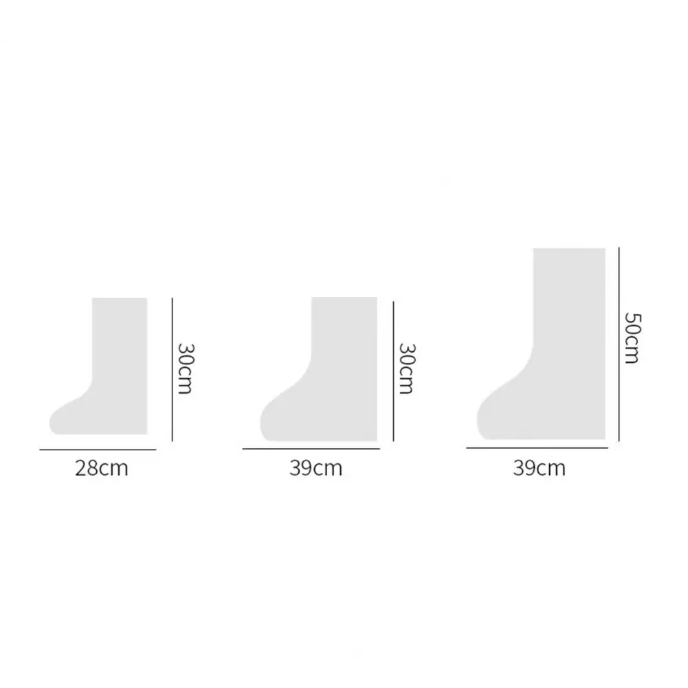 1 Pair Disposable Waterproof Shoe Covers With Elastic Ankles Overshoes Snowproof Sandproof Rain Boots Covers For Snow Sand