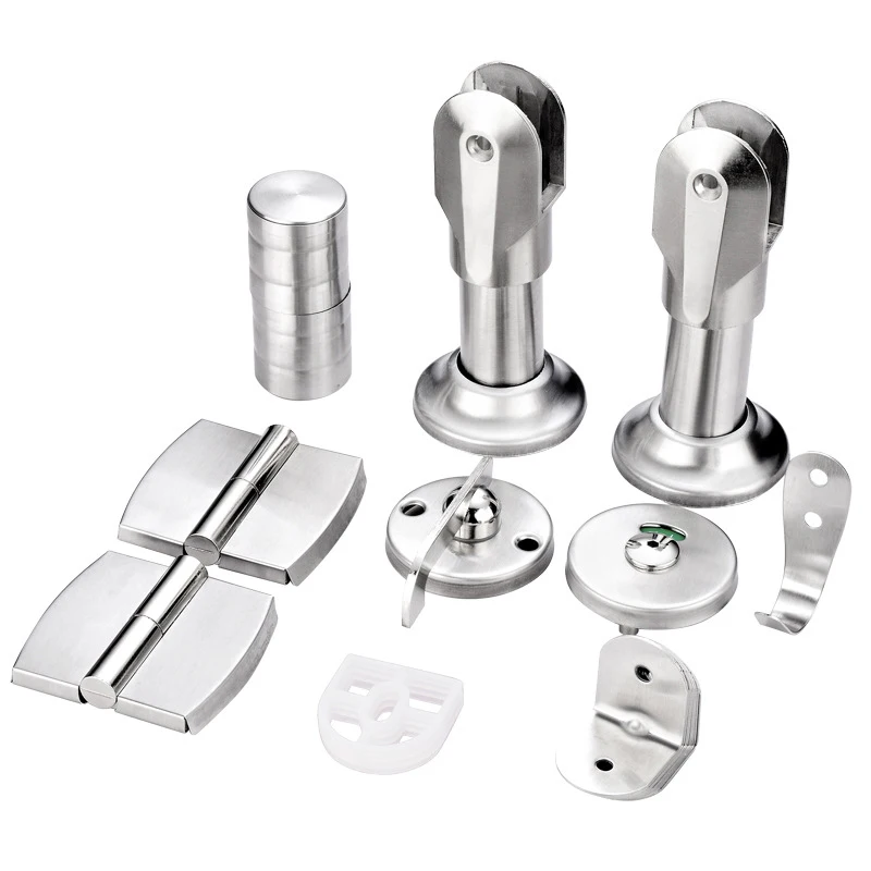 Bathroom partition hardware accessories large bracket set