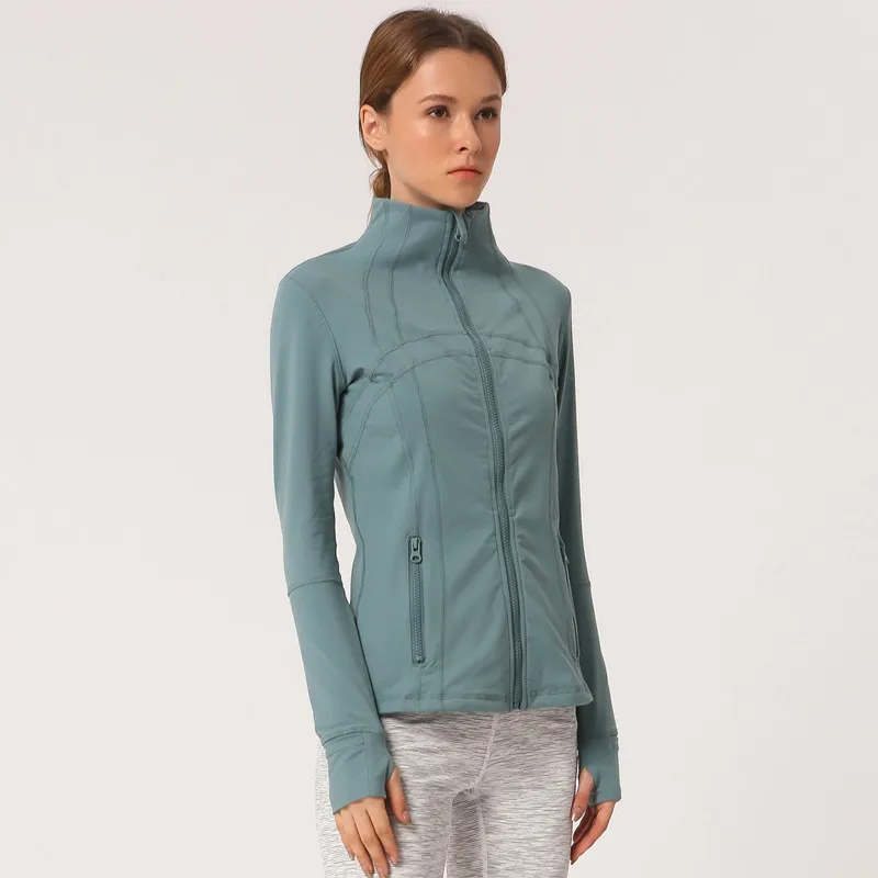Women Spring Autumn Yoga Jacket Running Sports Fitness Clothes Top
