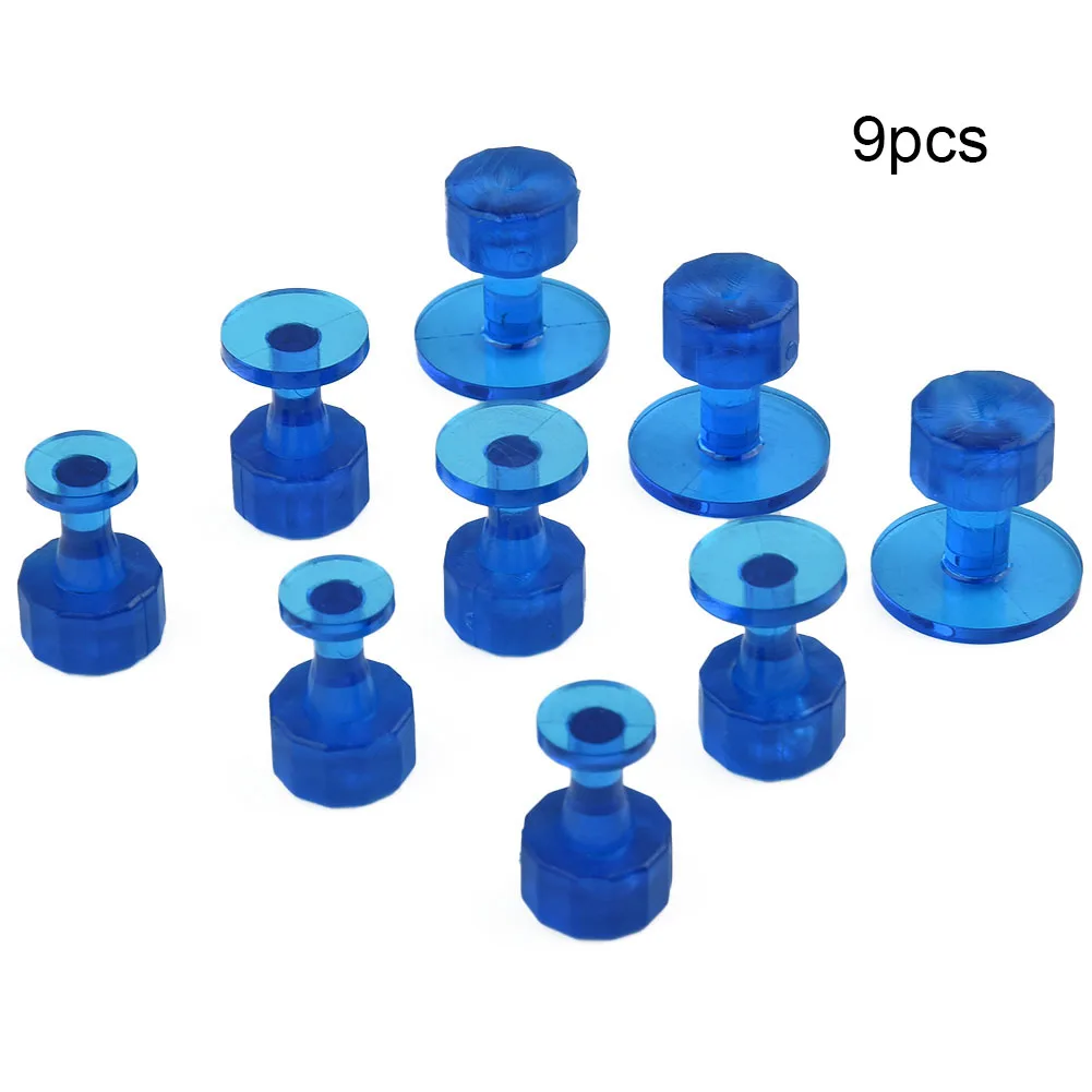 

Repair Glue Tabs Automotive 9PCS Hail Dent Removal Paintless Tool For Automobile Refrigerator Motorcycle Washing Machine Blue