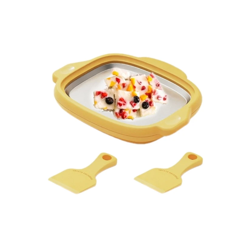 Ice Cream Freeze Yogurt Maker Machine Sweet Spots Rollers Instant Cold Plate for Soft Ice Cream Fruit Milkshakes