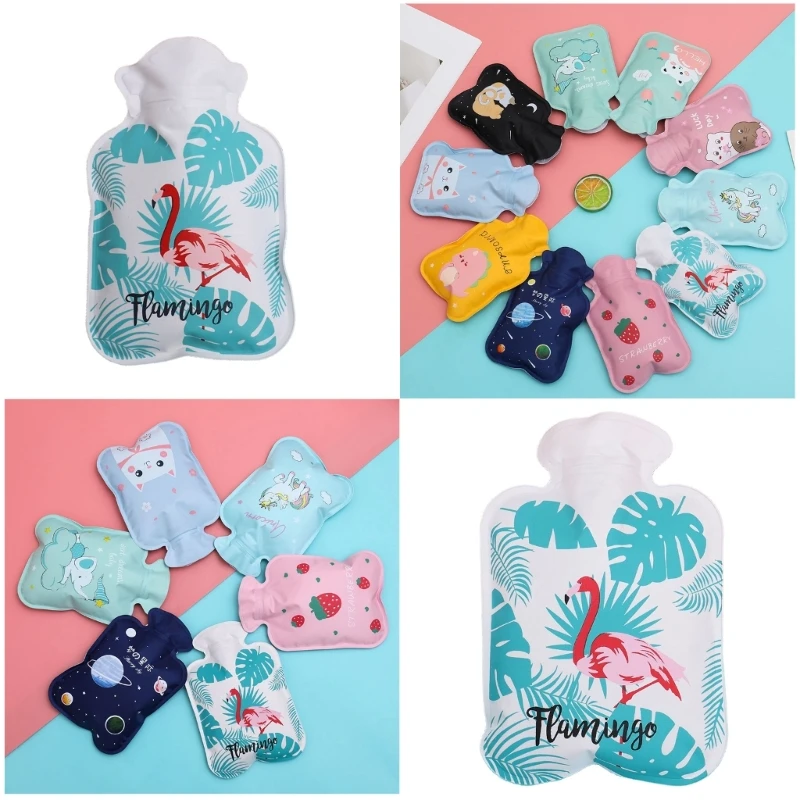 Lovely Cartoon Hand Warm Water Bottle Portable Mini Water Filling Hand Warmer Girls Pocket Hand Feet Hot Water Bags