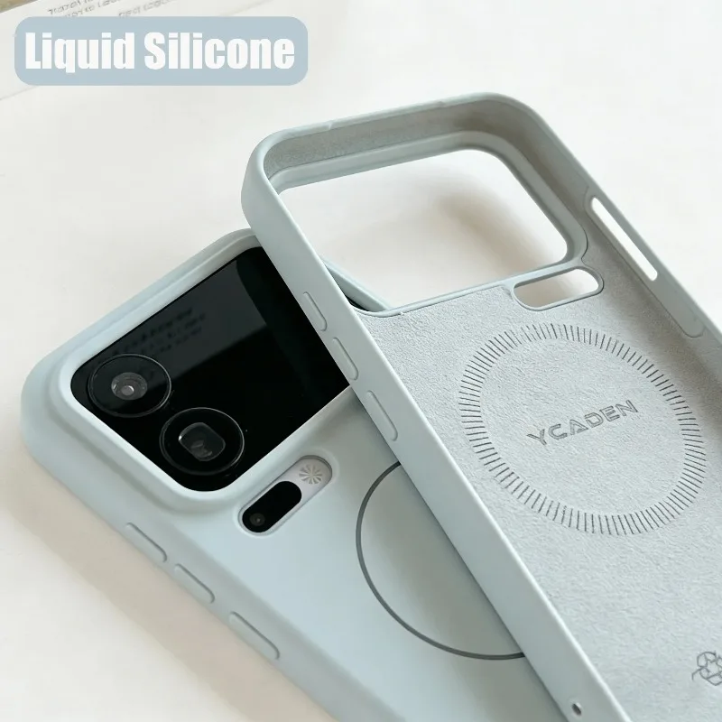 Premium Liquid Silicone MagSafe-Compatible Shockproof Case with Wireless Charging Support