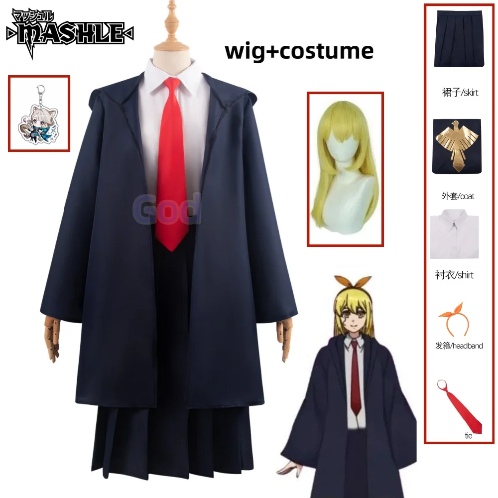 Mashle Magic and Muscles Lemon Irvine Women's Wear, Adler Wig, Rob Trench Headwear, School Uniform, Daily Clothing