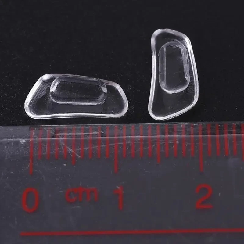 5쌍 실리콘 안경 코패드, 부드럽고 편안한 안경 코패드, 길이 13mm, 너비 7mm, 안경용 미끄럼 방지 인서트