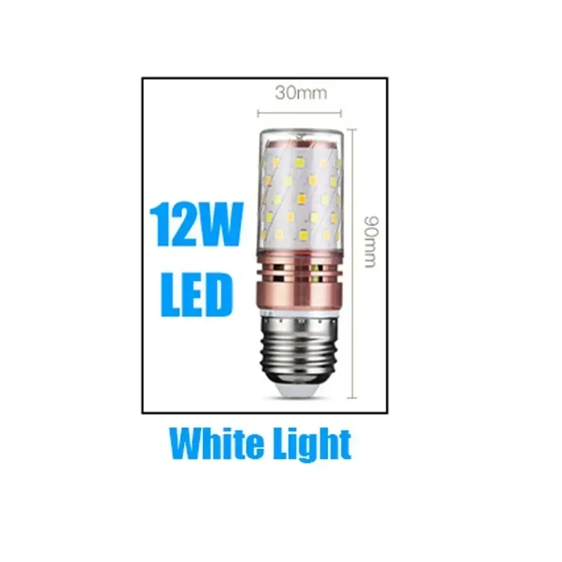 

220V Led Lamp Bulb E14 Led Candle Light Bulb E27 Table Corn Lamp Led 3W 6W 9W 12W 15W Bombilla Chandelier Lighting 240V