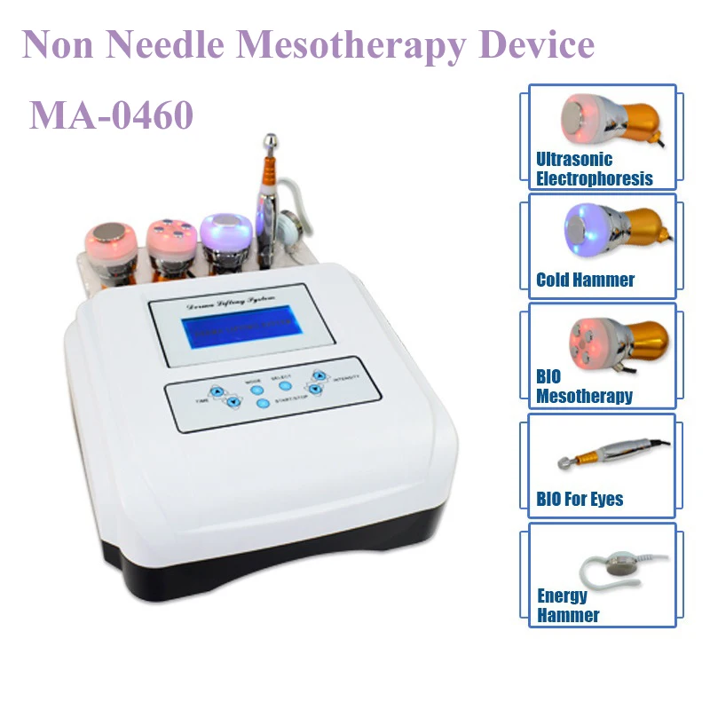 Beauty Instruments 5-in-1 Mesotherapy Machine Body & Face Needleless Skin Care Esthetics EMS Electroporation Anti-Agi