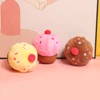 Cake Cup Squeaky Plush Dog Toy for Pet Birthday Gift, Birthday Cupcake Cute Soft Stuffing Lovely Squishys Squishi Squeeze PetToy 1