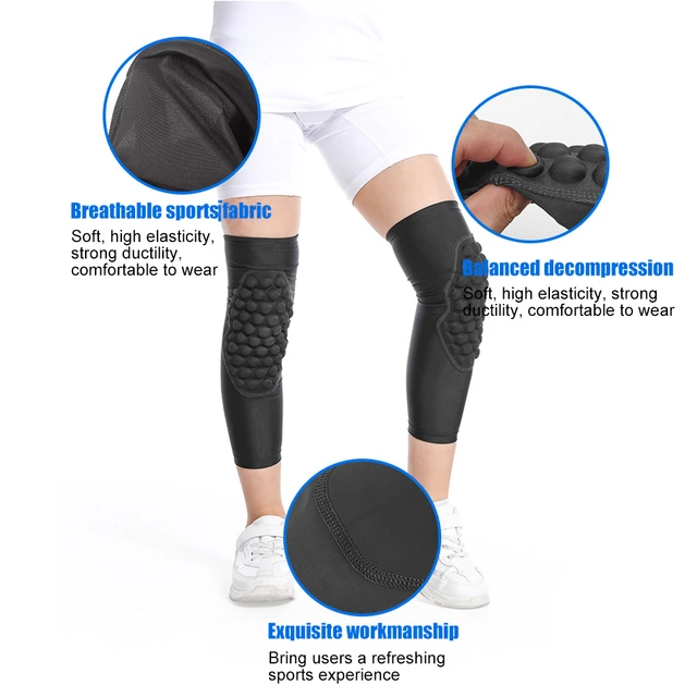  COOLOMG Youth Basketball Leggings with Knee Pads Boys Padded  Compression Pants White XS : Sports & Outdoors