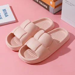 Women's Summer Fashion EVA Soft Sole Slip-Resistant Indoor Slippers - 40-41 (Pink)