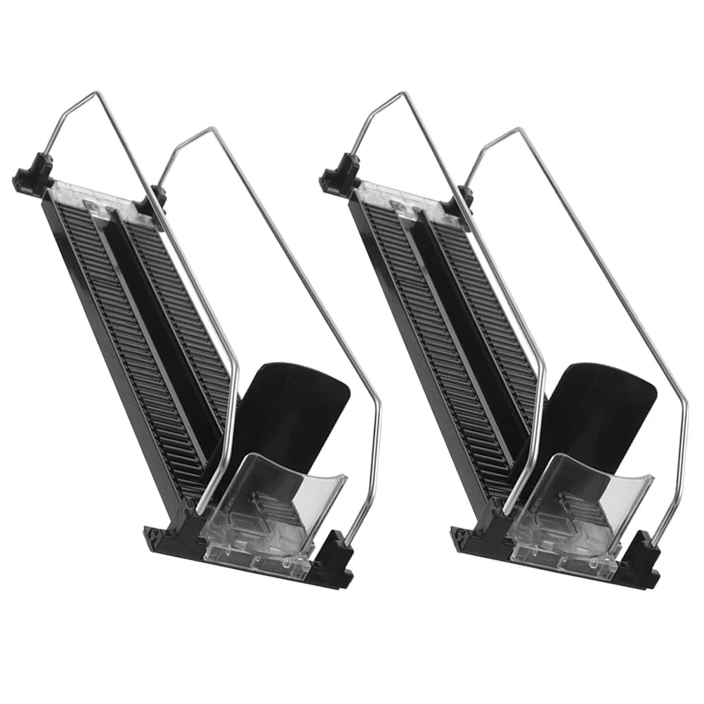 

2 Pcs Cold Drink Pusher Drinks Soda Can Organizer for Refrigerator Abs Shelf Replenishment