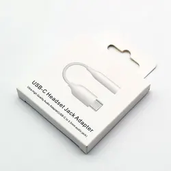 USB Type C to 3.5mm Headphone Jack Adapter Cable (1Pcs Whtie)