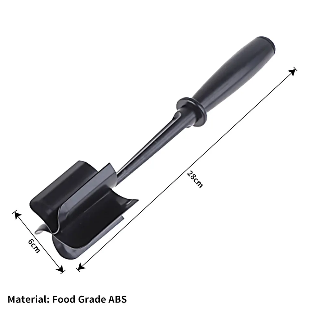 MONGSEW 5-Blade Meat Chopper & Hamburger Smasher - Heat Resistant Nylon Tool (Dual Color) - View #2