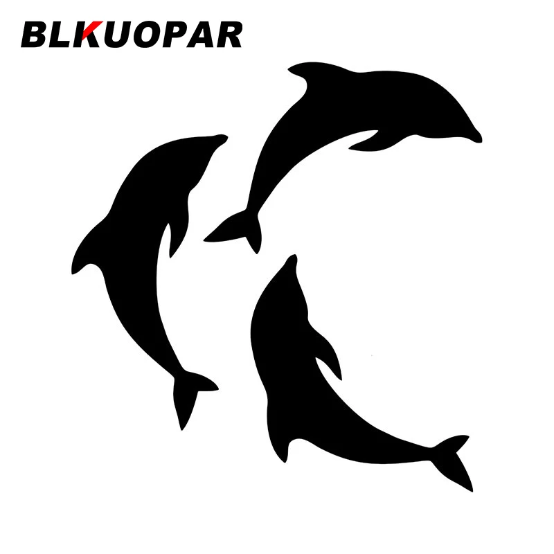 

BLKUOPAR Автомобильная наклейка с дельфином для океана модные устойчивые к царапинам водонепроницаемые Оригинальные наклейки