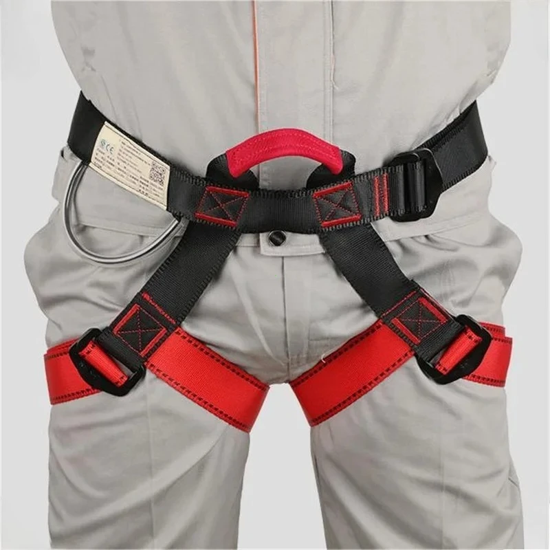 Outdoor Safety Protection Equipment Harness Sports Rock Climbing Half-Body Waist Support Aerial Survival Mountain Tools - 4