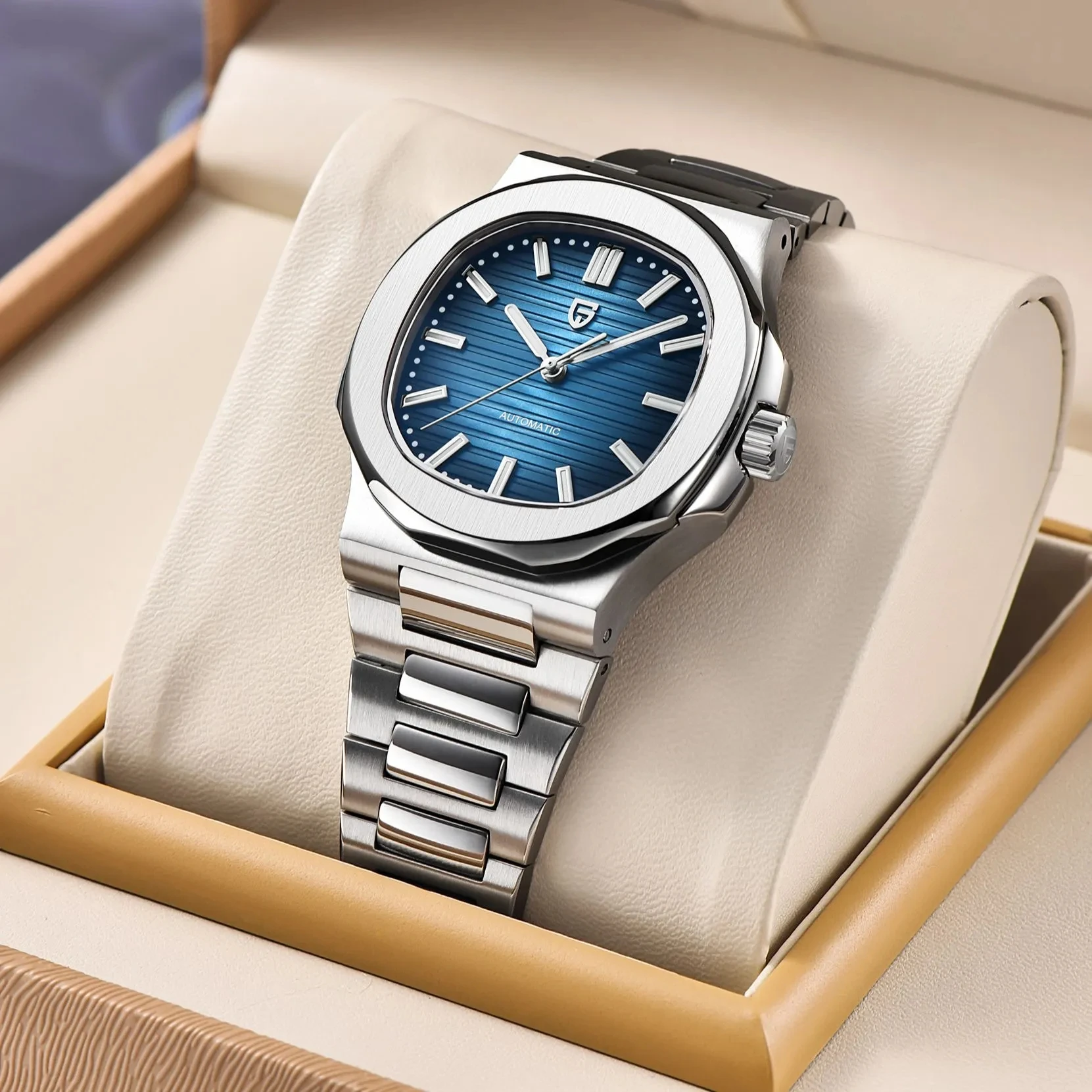 PAGANI DESIGN Sport Quartz watch for men 100M Waterproof Sapphire Mechanical watch 40MM Automatic